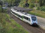 20.10.2014 14:40 1442 610 (DB AG Baureihe 442) als S5 der S-Bahn Mitteldeutschland von Leipzig/Halle Flughafen nach Zwickau Hbf im Haltepunkt Lichtentanne (Sachsen).