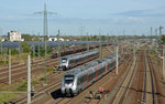 1442 306 verlässt als S2 nach Leipzig-Connewitz am 29.09.16 Bitterfeld in Richtung Delitzsch.