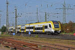 Siemens Desiro 1462 506-5 fährt beim badischen Bahnhof ein.