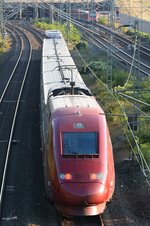 Ein TGV der SNCF fährt in Richtung Düsseldorf.