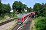 Ein Zug der Baureihe 474 verlässt Blankenese in Richtung Altona.

Hamburg 26.07.2021
