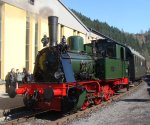 Die Dampflokomotive Waldbrl am 6.4.2010 am Lokschuppen Gerolstein beim Dampfspektakel 2010