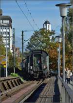 <U>150 Jahre Hochrheinbahn.</U>

Der historische Eilzug verlässt Konstanz Richtung Waldshut. Oktober 2013.