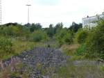 Das Gleisvorfeld ohne Gleise, Blick richtung Wiesau, Tirschenreuth, 22.08.2008