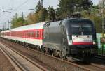 Der ES 64 U2 - 034 zieht den zweiten AZ aus Dortmund Bbf zur Bereitstellung Richtung Dsseldorf am 1604.2010