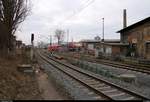 Bauarbeiten am Hp Halle Steintorbrücke auf der Bahnstrecke Halle–Vienenburg (KBS 330).