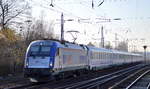 PKP Intercity spółka z o.o. mit   5 370 003  [NVR-Number: 91 51 5370 003-3 PL-PKPIC) und EC Richtung Polen am 18.02.19 Berlin-Hirschgartwen.