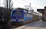 EC 174 aus Prag mit der ELL Vectron von ČD - České dráhy a.s.  193 290  [Name: Tedik] [NVR-Number: 91 80 6193 290-4 D-ELOC] Richtung Berlin Hbf (tief) am 25.02.19 Durchfahrt Bf. Berlin-Jungfernheide.