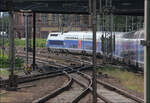 All the way -

... nach Paris hat dieser TGV Duplex vor sich, als er sich langsam im Hauptbahnhof Mannheim in Bewegung setzt um später etwas schneller geworden zunächst auf kurvenreicher Strecke den Pfälzerwald zu durchqueren um dann in Frankreich auf für ihn gebauter Strecke ganz rasant der Hauptstadt von Frankreich entgegen zu eilen. 
Eigentlich eine Aufnahme, die man halt so macht um sie dann eher als unbrauchbar einzustufen, vermittelt für mich doch das Bild dieses sich zunächst langsam in Bewegung-Setzen eines Zuges am Anfang einer Reise bei der Ausfahrt aus dem Bahnhof.

12.07.2012(M)