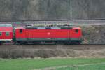 143 595-7 mit RB16906 im Gleisdreieck von Groheringen.