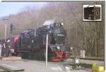 99 6001 in Alexisbad. Fotografiert im Mrz 2010 mit einer EHO Box 152.