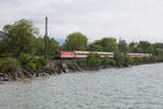 1144 041-1 mit IC 119 auf dem Weg nach Bregenz. Lindau, 1.5.18.