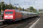 101 010-7 mit IC 2336 nach Kln bei der Einfahrt in Recklinghausen 13.10.2012