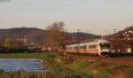 IC 2373 (Stralsund-Karlsruhe Hbf) mit Schublok 101 145-1 bei Heddesheim 20.3.14