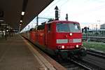 Am Morgen des 18.08.2015 stand die 181 218-9 mit einer IC-Leergarnitur aus Karlsruhe Hbf am Bahnsteig 5 in Basel Bad Bf und wartete darauf das die Wagen ins Werk rangiert werden und sie dann aufs Abstellgleis fahren konnte.