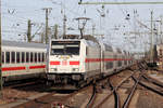 146 551-7 mit IC 2048 nach Köln Hbf. bei der Einfahrt in Dortmund Hbf. 12.3.2017