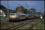 103136 fährt hier am 22.08.1998 mit IC Kormoran nach Münster via Rheine (Umleiter) um 17.24 Uhr durch Westerkappeln Velpe.