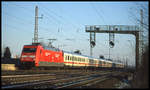 Am 9.1.2003 kam mir die DB Preis Lok 101108 mit einem Intercity in Richtung Minden um 14.52 Uhr in Dedensen vor die Linse.