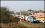 101070 Adler fährt hier am 18.2.2007 um 11.59 Uhr auf dem Weg nach Ostberlin durch Hasbergen.