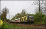 101141 mit Azubis Werbung erreicht hier bei Hasbergen am 17.4.2007 um 16.24 Uhr auf der Fahrt nach Münster die Landesgrenze zwischen Niedersachsen und Nordrhein Westfalen.