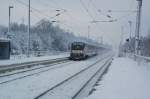 Ein IC aus Berlin Hbf kommt am 07.01.09 durch den Bahnhof Burgkemnitz gefahren.