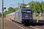 101 025-5 mit IC 2333 nach Norddeich-Mole bei der Ausfahrt in Recklinghausen 3.5.2014