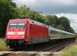 14.6.2014 Bernau bei Berlin. IC 2357 (Sa) nach Ostseebad Binz mit 101 097