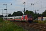 Wegen der Gleisbauarbeiten zwischen Aachen und Düren endet der IC 2223 in Rheydt Hbf und fährt von dort aus nach Köln ins Depot ein....hier verlässt er gerade Rheydt aus Gleis 4