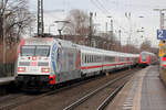 101 144 mit IC 2009 nach Köln Hbf. durchfährt Recklinghausen-Süd 23.12.2016