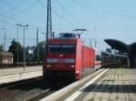 101 126-1 zieht am 21.August 2013 den ICE 1005 nach Mnchen Hbf durch Lichtenfels Richtung Bamberg.