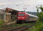 DB 101 131-1 mit dem ICE 915 von Berlin Gesundbrunnen nach Mnchen Hbf, in Naumburg (S) Hbf; 09.08.2011