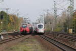 Blick vom Bahnhof Berlin-Jungferneide Richtung Osten.