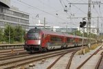 ÖBB Railjet 80-80 707 in München Heimeranplatz, am 28.07.2016.