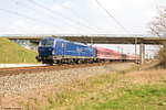 193 845-5 mgw Service GmbH & Co. KG mit einem Sonderzug von Berlin nach Rosbach in Nennhausen. 02.04.2017