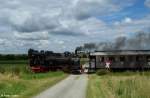 DR 89 7513 vor Sonderzug Derneburg - Bornum, ex KBS 241 Derneburg – Seesen, fotografgiert bei Bockenem am 22.07.2012 