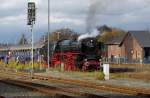 01 150 steht am 09.11.2013 in Neuenmarkt-Wirsberg und macht eine kurze Pause nach der Talfahrt von der Schiefen Ebene. 