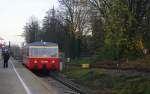 Ein Nachschuss von der 301 041-1 ein Schinenbus von der Rurtalbahn kommt mit einer Sonderfahrt durch Aachen-West aus Richtung Kohlscheid und fährt in Richtung Aachen-Schanz,Aachen-Hbf.