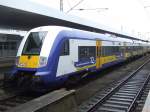 Ein neuer Regionalzug der NOB im Bahnhof Hamburg-Altona. Gezogen von einer Mak DE 2700 fhrt er nach Westerland (Sylt). (06.08.2008)
