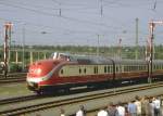 Der mchtige Triebkopf des TEE Dieseltriebzuges der BR 601 an der Jubilumsparade in Nrnberg-Langwasser im September 1985 (Archiv P.Walter)