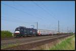 182 599-1 (ES 64 U2-099) hatte am 20.07.2013 die Aufgabe, den Rheingold-Sonderzug der AKE-Eisenbahntouristik von Trier nach Nrnberg und zurck zu befrdern.