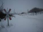 Nachdem ich am 30.Januar 2010 auf Grund der Schneemassen aufgab und wieder den Rckweg antrat fotografierte ich noch die verschneite Einfahrt in Bergen/Rgen aus Richtung Lauterbach.