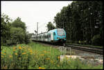 Eurobahn ET 4.02 ist hier am 21.7.2021 um 9.09 Uhr bei Westhausen auf dem Weg von Bielefeld nach Hengelo in den Niederlanden.