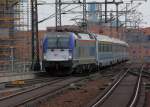 Der PKP-Husarz 5 370 007 mit dem EC 55 nach Gdynia Glowna kurz vor der Einfahrt in den Berliner Hauptbahnhof am 11.05.2013.