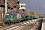 ELL 193 230 unterwegs für Rurtalbahn Cargo in Eichenberg 11.11.2016