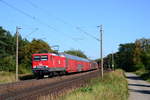 MEG 143 175 mit DGS 97908 Leipzig-Wahren Ubf - Brhv. Kaiserhafen am 24.08.2016 bei Groß Gleidingen