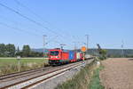 187 114 mit KT 50339 (Maschen Rbf - Burghausen Wackerwerk) am 18.09.2018, kurz hinter Emmerthal