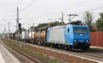 185 527-9 mit Containerzug am 17.09.2011 in Rathenow