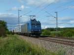 Am 14.07.2012 kam 185 536-0 mit einem KLV von Crossrail kurz vor Mllheim an mir vorbei.