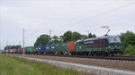 TXLOGISTIK 193 252  WE LOVE TO CONNECT  mit Containerzug kurz vor Winsen (Luhe) in Richtung Lüneburg; 08.06.2016  