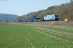 152 135-0  Albatros Express  mit einem gemischten Güterzug bei Harrbach Richtung Würzburg, 16.03.2017